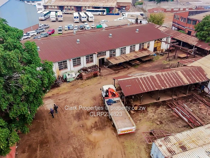 Multiple warehouses on a large piece of land 