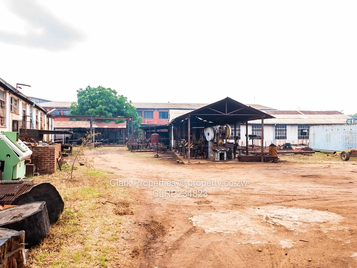 Multiple warehouses on a large piece of land 